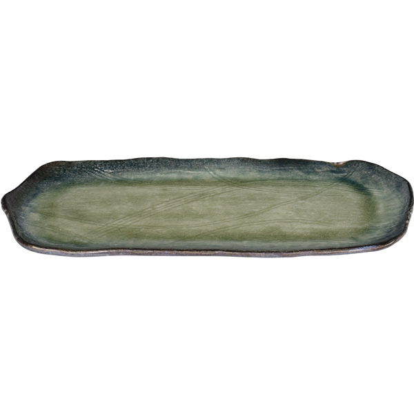 Yamasaku Plate Glassy Green 35.5x16 cm