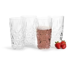 1 set - Picknick stort glas 4-pack