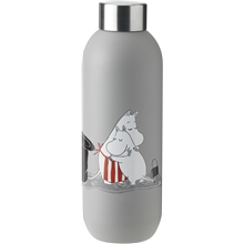 Moomin Keep Cool Dricksflaska 0,75 L Light Grey
