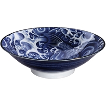 Carp Menbachi Bowl 25.2x7.7cm Blue