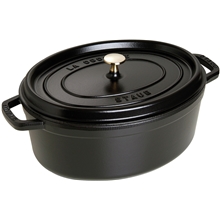 Svart - Staub Oval gryta 6,7 L