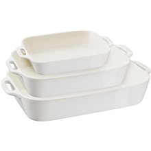 Ivory white - Staub Ugnsformar 3 delar