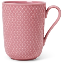 Rosa - Lyngby Rhombe Color Mugg med handtag 33cl
