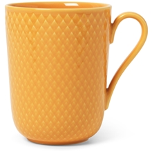 Gul - Lyngby Rhombe Color Mugg med handtag 33cl