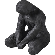 Svart - Art piece Mediterande man 15cm