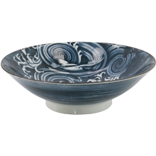 Japonism Menbachi Bowl 25.2x7.7cm Crane Black