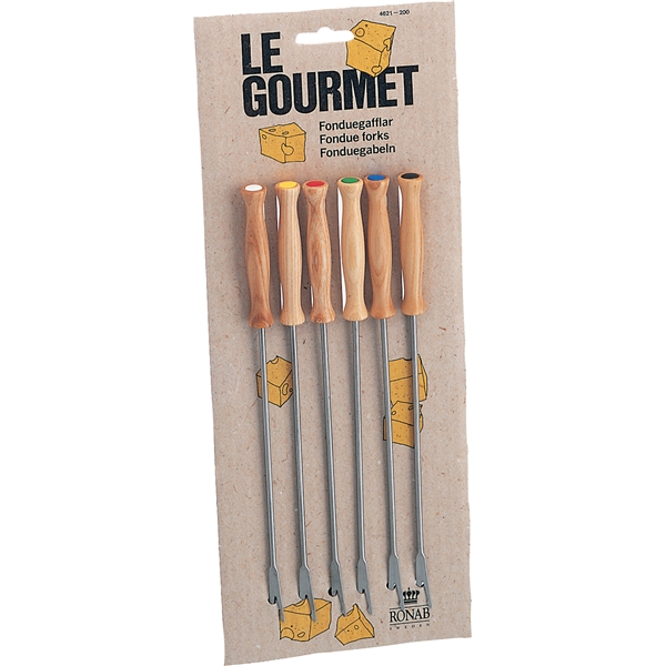 Le Gourmet Fonduegaffel 6-pack (Bild 2 av 2)