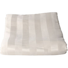 Beige - Randigt underlakan 240 x 260 cm