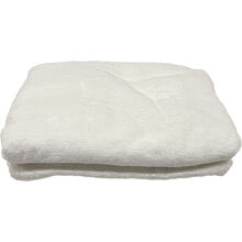 Vit - Bomull Handduk 76 x 152 cm