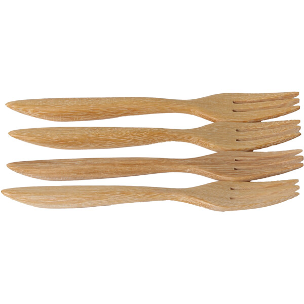 Dessertgaffel i trä 4-pack