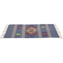 Matta - Boho Starburst 52 x 130 cm. Royalblå