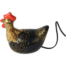 Svart/Guld - Lucky Hen lampa