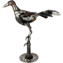Metallskulptur Crow 1