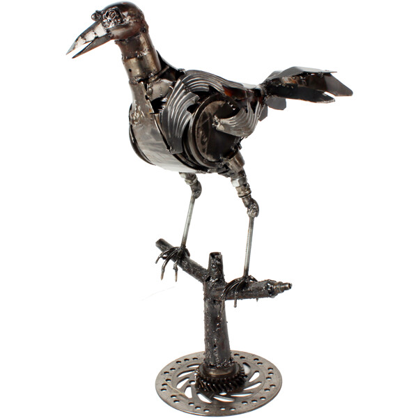 Metallskulptur Crow (Bild 2 av 4)
