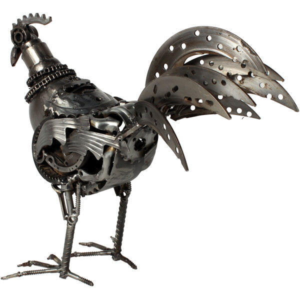 Metallskulptur Rooster (Bild 2 av 2)