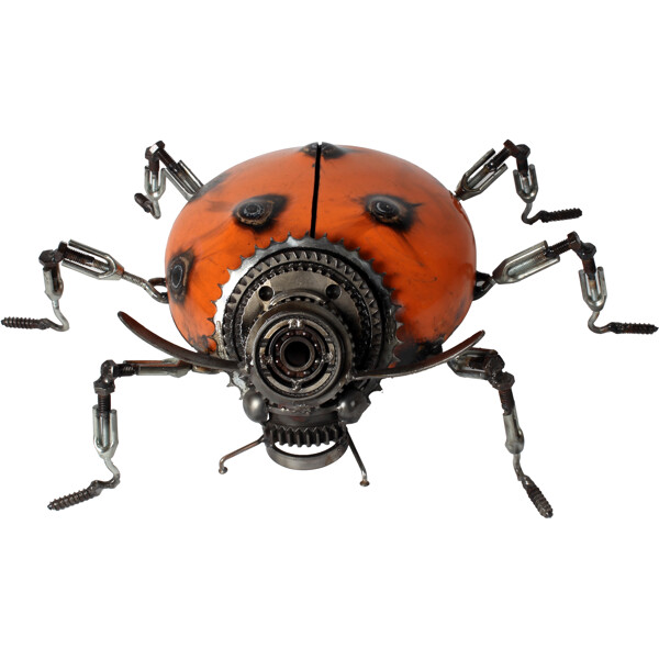 Metallskulptur Ladybug (Bild 1 av 3)