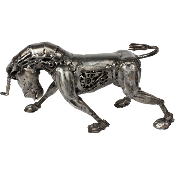 Metallskulptur Bull (Bild 1 av 5)