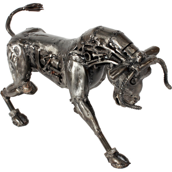 Metallskulptur Bull (Bild 4 av 5)