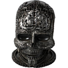 Metallskulptur Iron Skull