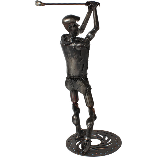 Metallskulptur Golfer (Bild 2 av 2)