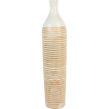 63 cm - Randig flaskvas i trä