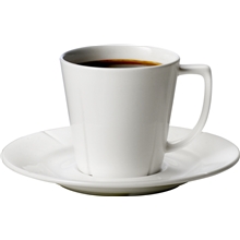 26 cl - Vit - Grand Cru Kaffekopp med fat