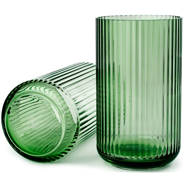 Lyngbyvasen Glas Copenhagen grön (Bild 1 av 3)