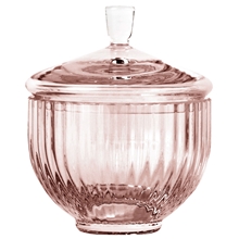 10 cm - Burgundy - Lyngby Bonbonniere glas