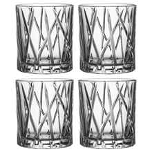 1 set - City Whiskeyglas OF 4-pack