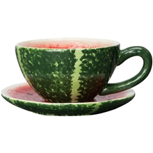 Cup and plate Watermelon