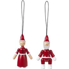 Kay Bojesen Ornaments Santa Claus and Santa Clara