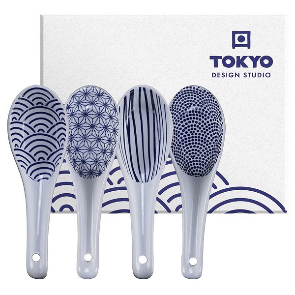 Nippon Blue Soup Spoon Giftbox 4-pack