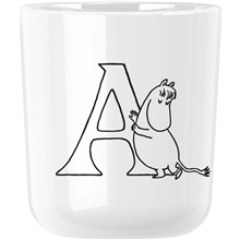 A - Moomin ABC mugg 0.2 L Moomin white