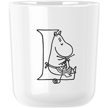 L - Moomin ABC mugg 0.2 L Moomin white
