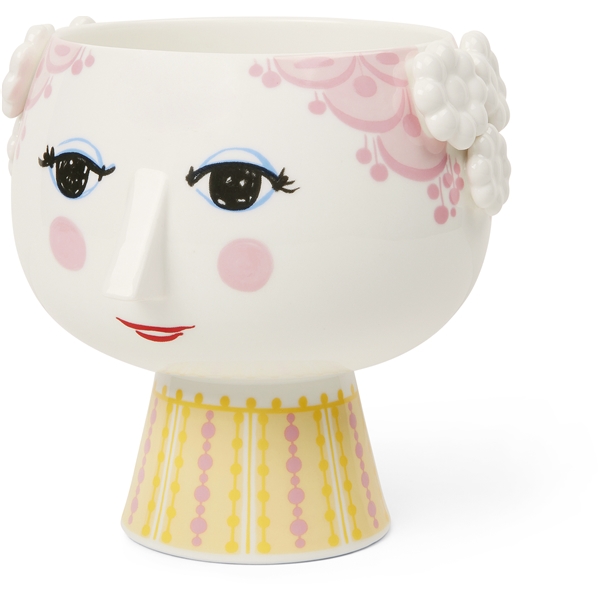 Eva Blomkruka på fot rosa 15,5cm (Bild 2 av 7)