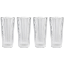 1 set - Klar - Stelton Pilastro Long drink glas 4-pack