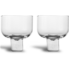 1 set - Klar - Glas Victoria 2-pack