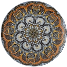 B - Mandala Mattallrik 27,5 cm