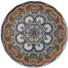 B - Mandala Mattallrik 32 cm