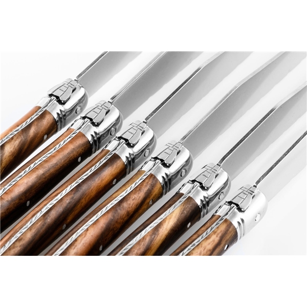 Grillknivar Laguiole Dark Wood 6-pack (Bild 2 av 9)