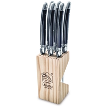 1 set - Grillknivar Laguiole Black 6-pack