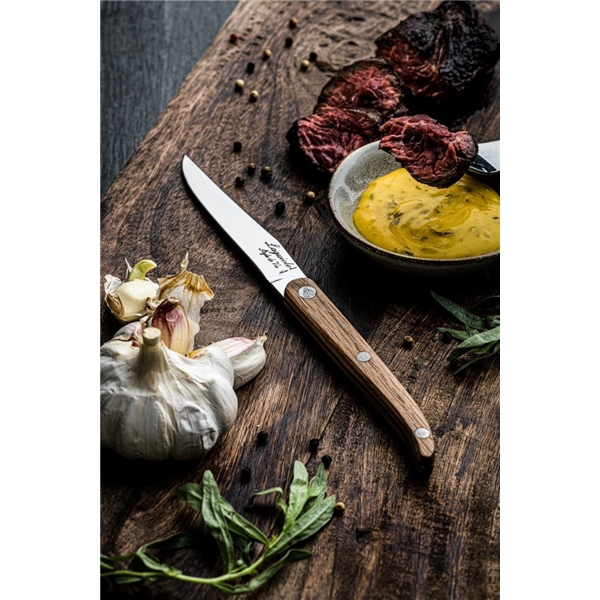 Grillknivar Laguiole Oak Wood tandad 6-pack (Bild 3 av 10)