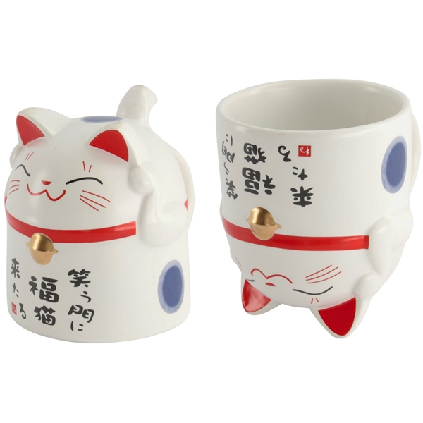 Kawaii Lucky Cat Mug 350ml (Bild 1 av 3)