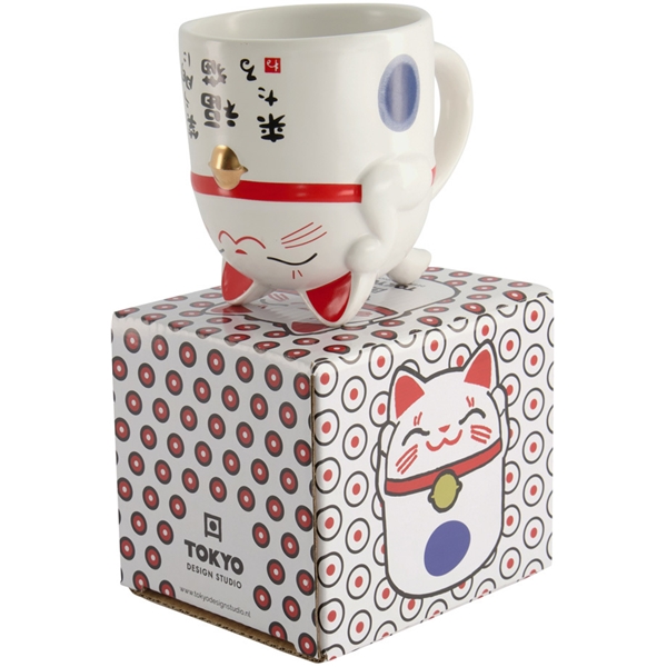 Kawaii Lucky Cat Mug 350ml (Bild 2 av 3)