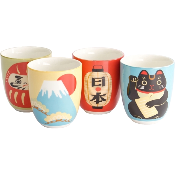 Kawaii Mug Giftset 4-pack 170ml (Bild 3 av 3)