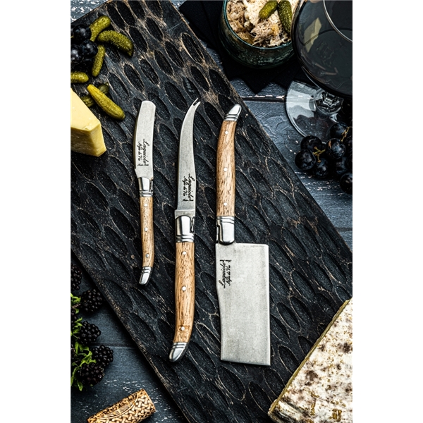 Ostknivar Laguiole Oak Wood Stonewash 3-pack (Bild 5 av 7)