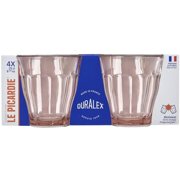 Duralex Dricksglas Picardie Rosa 4-pack (Bild 5 av 6)