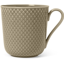 Clay - Lyngby Rhombe Earth Mugg med handtag 39 cl