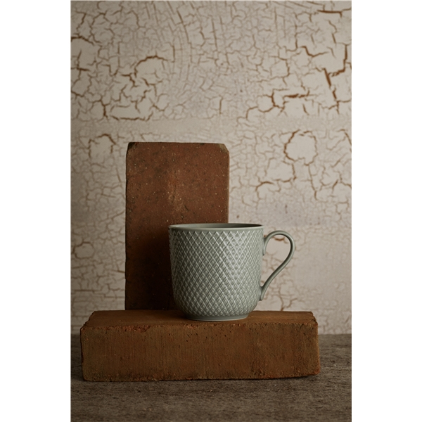 Lyngby Rhombe Earth Mugg med handtag 39 cl (Bild 2 av 3)
