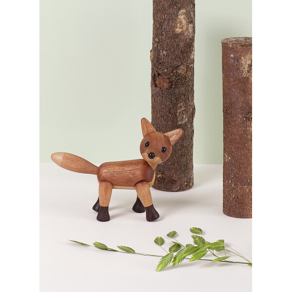 Foxy Räv Trädekoration Mahogny (Bild 5 av 5)